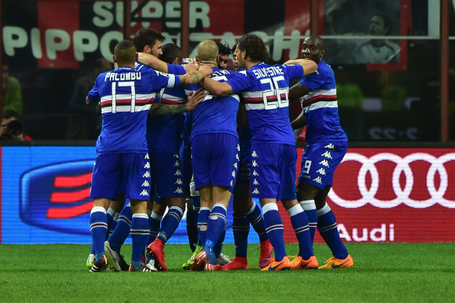 De Jong Gagalkan Kemenangan Sampdoria Atas Milan