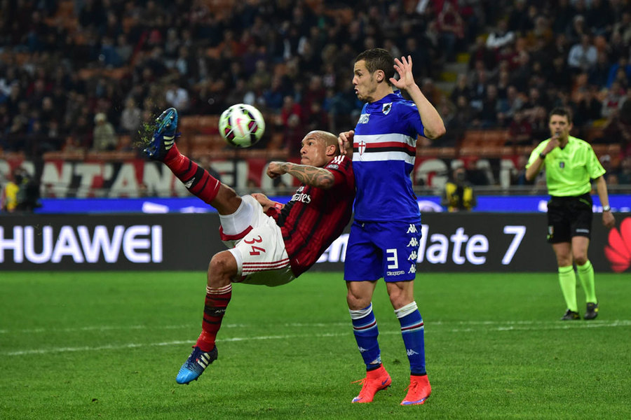 De Jong Gagalkan Kemenangan Sampdoria Atas Milan