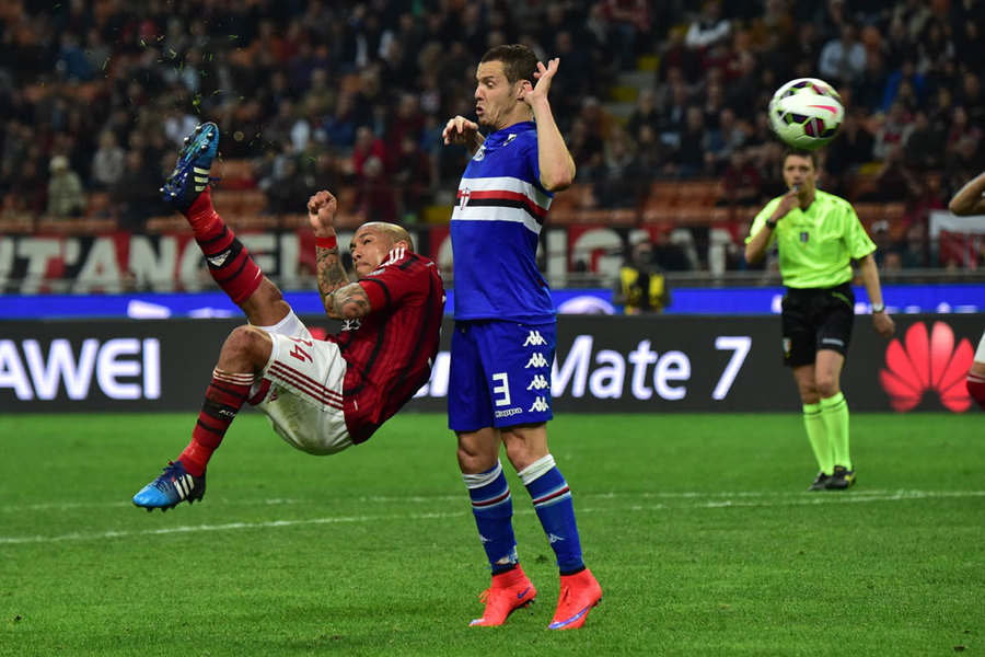 De Jong Gagalkan Kemenangan Sampdoria Atas Milan