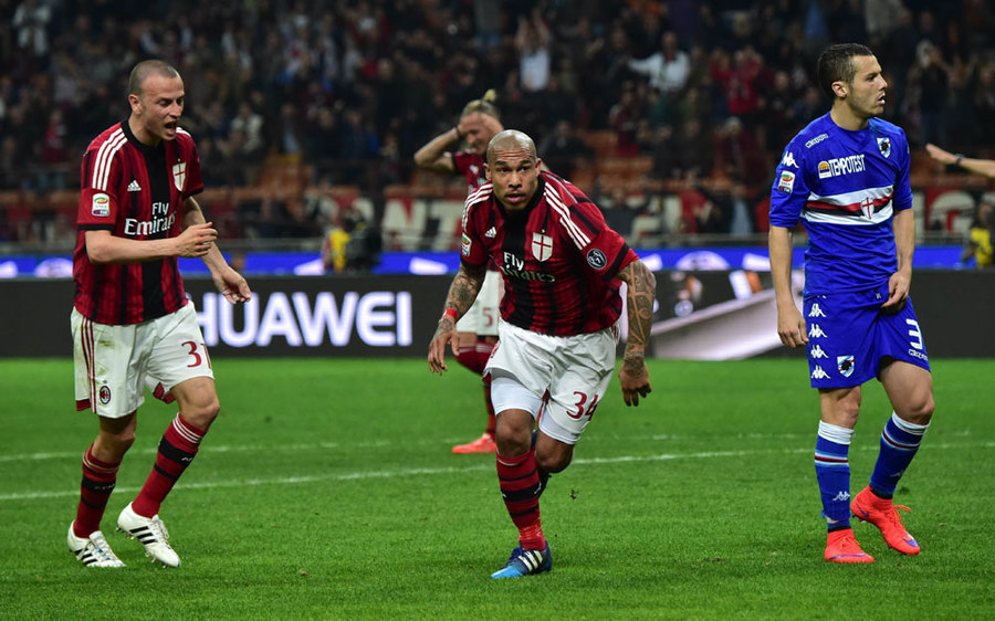De Jong Gagalkan Kemenangan Sampdoria Atas Milan