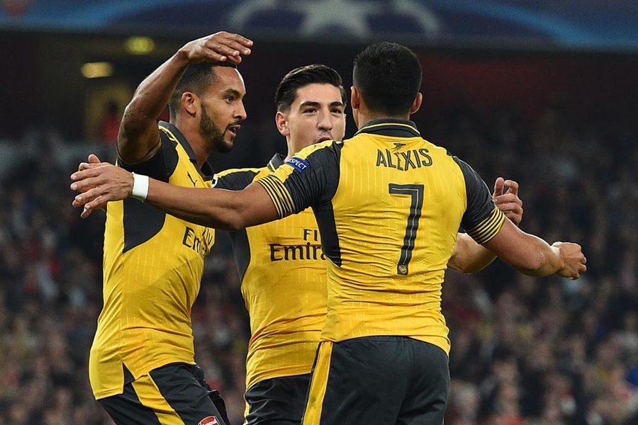 Walcott On Fire, Arsenal Libas basel