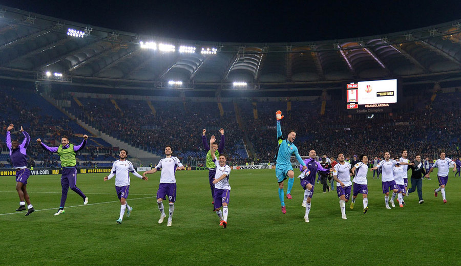 Fiorentina Bantai Roma di Olimpico