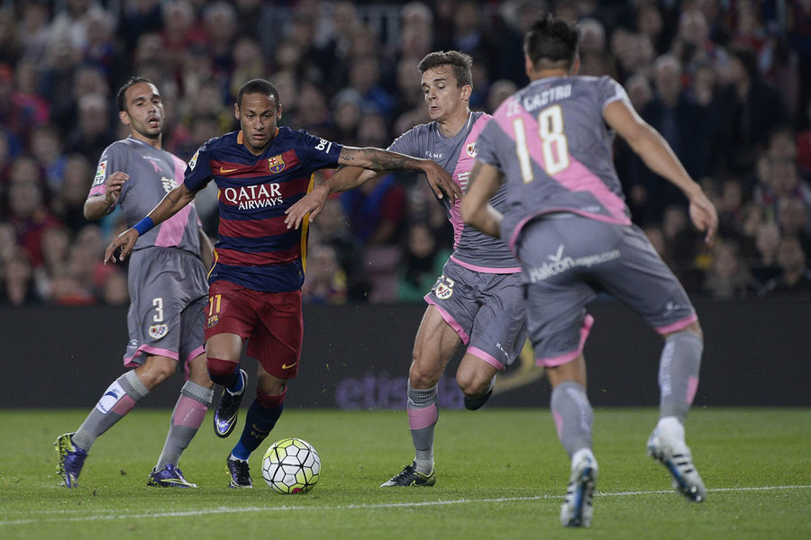 Empat Gol Neymar Gilas Rayo Vallecano