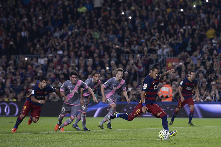 Empat Gol Neymar Gilas Rayo Vallecano