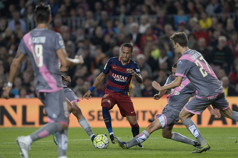 Empat Gol Neymar Gilas Rayo Vallecano