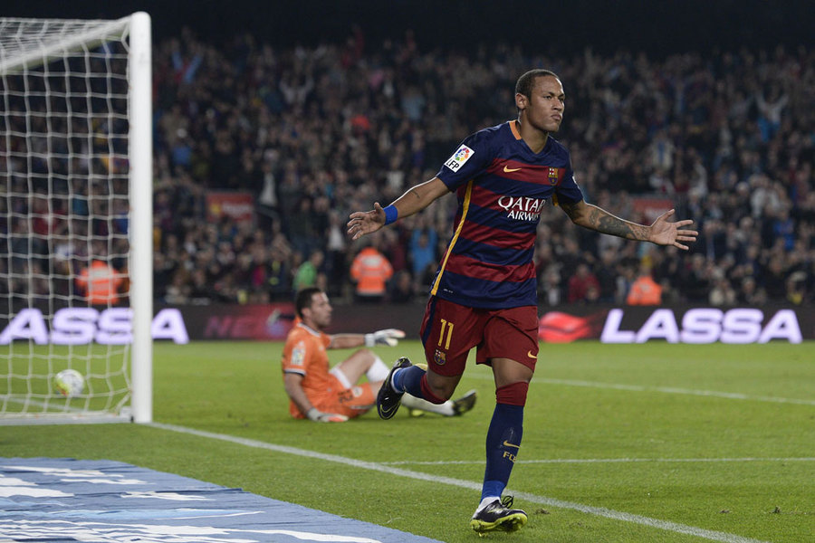 Empat Gol Neymar Gilas Rayo Vallecano