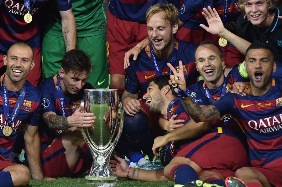 Barcelona Sukses Juarai Piala Super Eropa