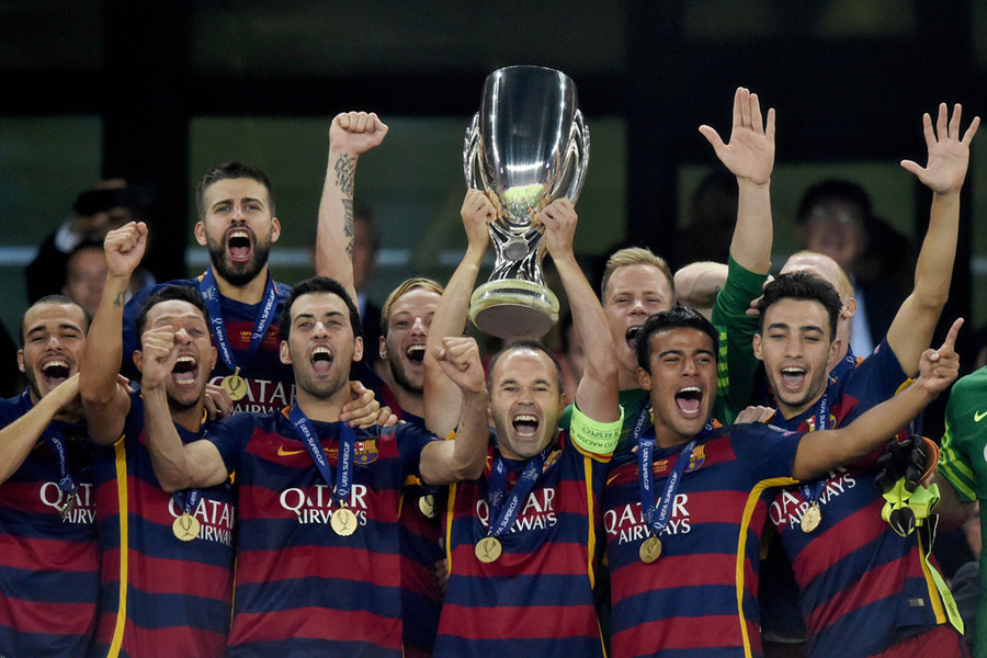 Barcelona Sukses Juarai Piala Super Eropa