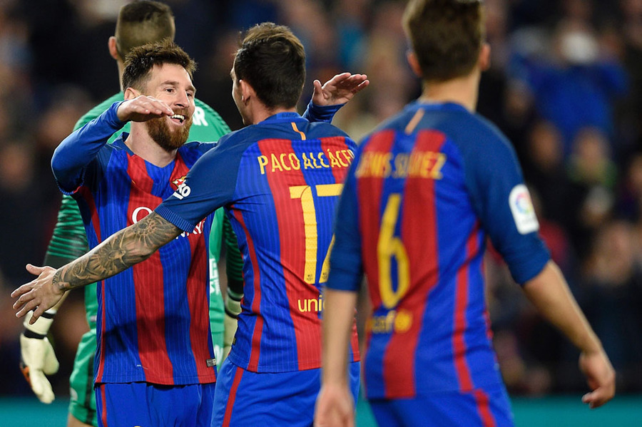 Barca Gilas Gijon dengan Setengah Lusin Gol