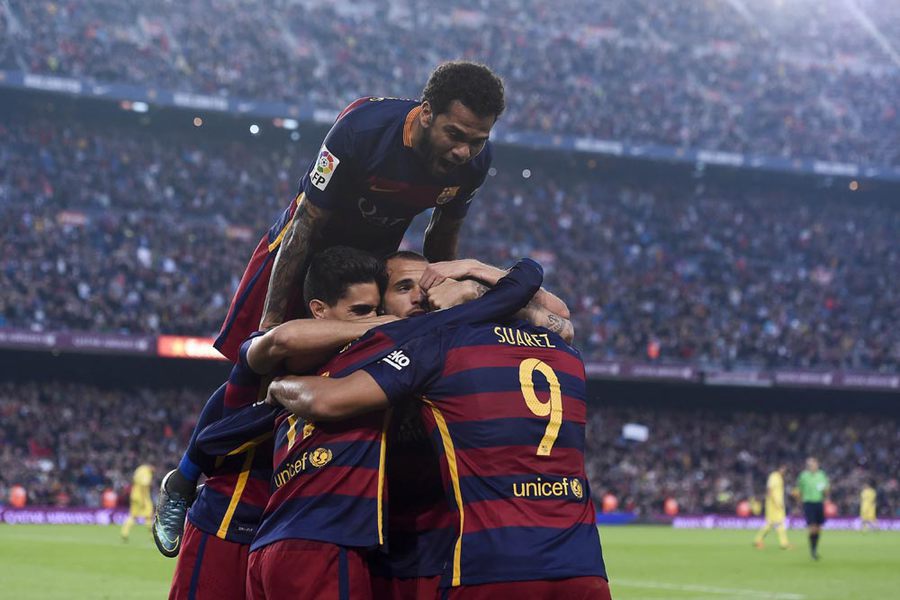 Barcelona Lindas Villarreal di Camp Nou.