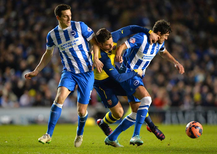 Arsenal Susah Payah Tundukkan Brighton