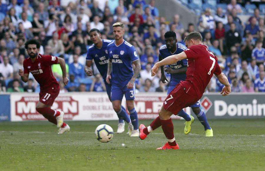 Kalahkan Cardiff, Liverpool Puncaki Klasemen