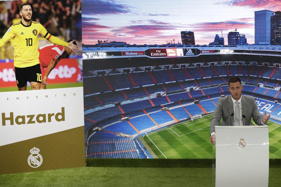 Real Madrid Perkenalkan Eden Hazard