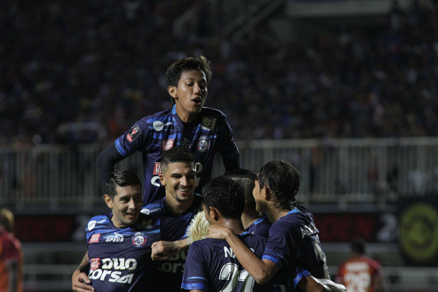 Ekspresi Juara Arema FC