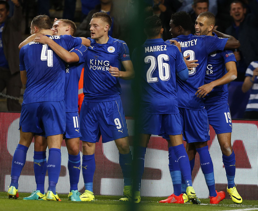 Islam Slimani Menangkan Leicester Atas Porto