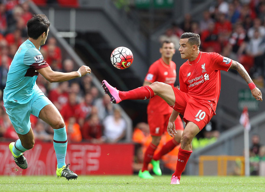 West Ham Kubur Liverpool di Anfield