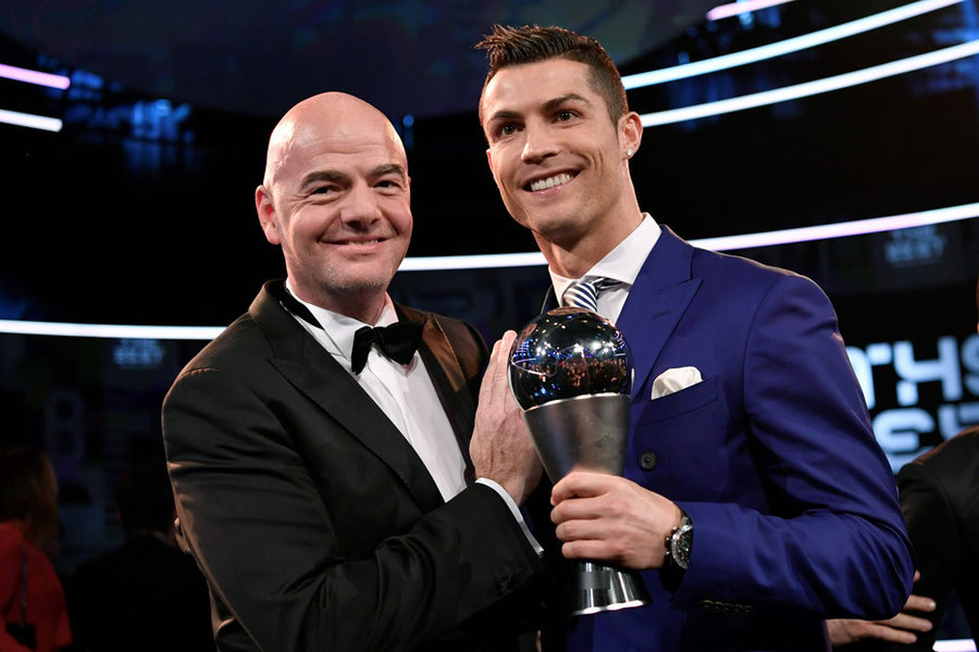 Ronaldo Berjaya di Malam Gala The Best FIFA