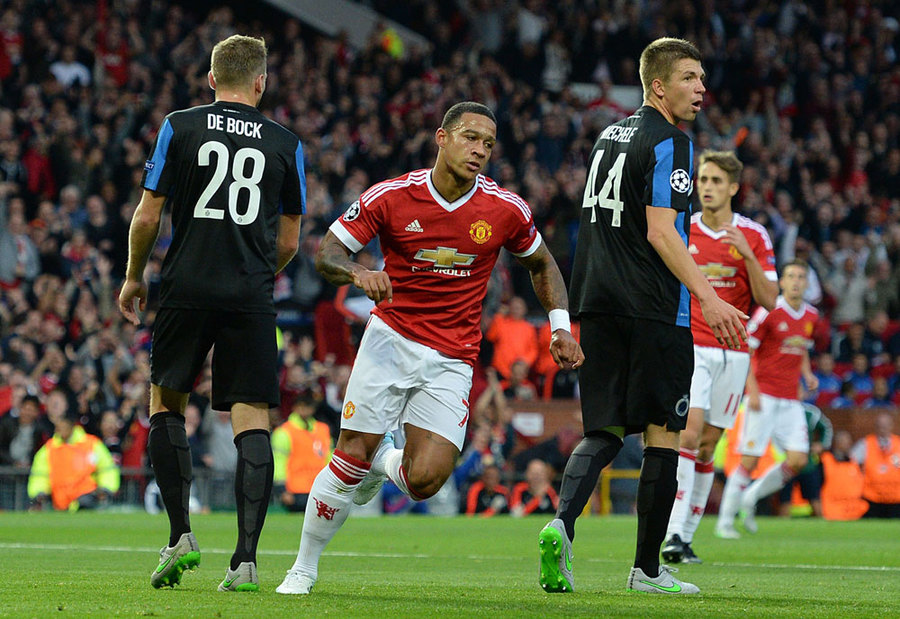 Brace Depay Antarkan MU Bekuk Brugge