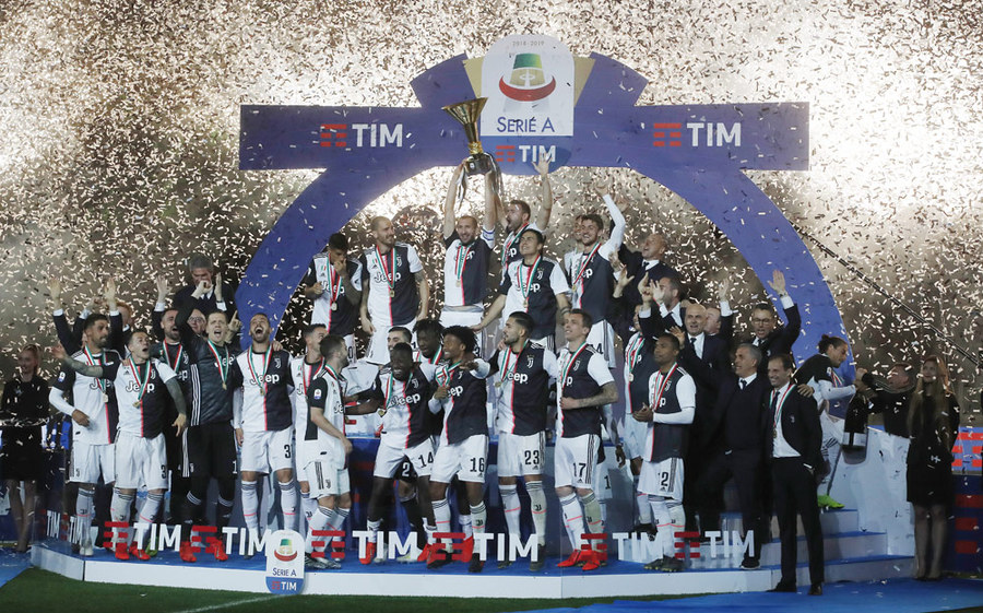 Pesta Juara Juventus di Allianz