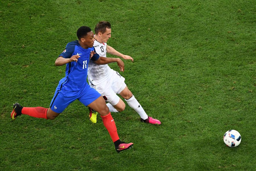 Prancis Menang dramatis Atas Albania