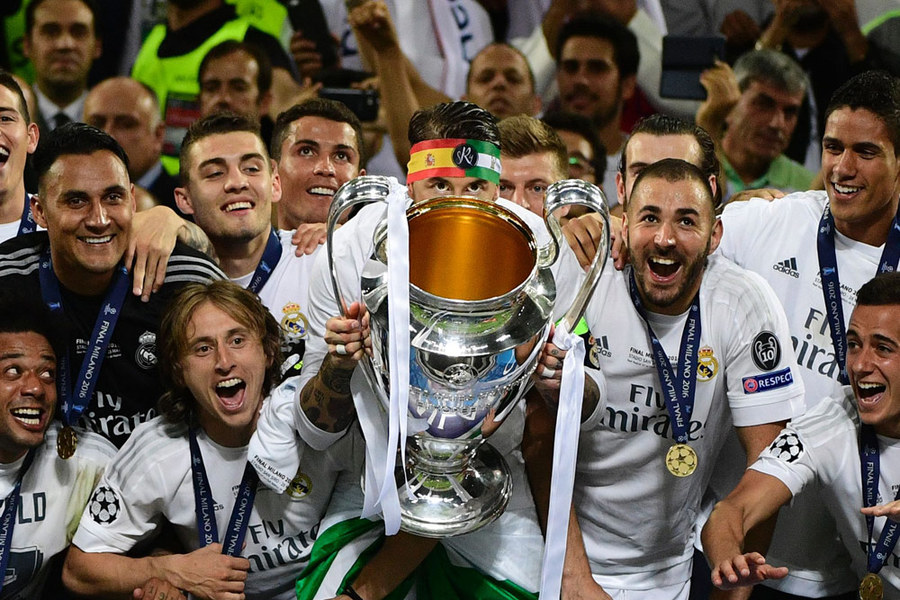 Real Madrid Raih Trofi Liga Champions