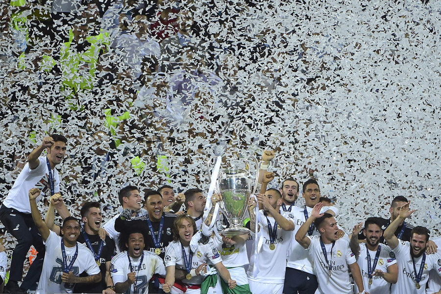 Real Madrid Raih Trofi Liga Champions
