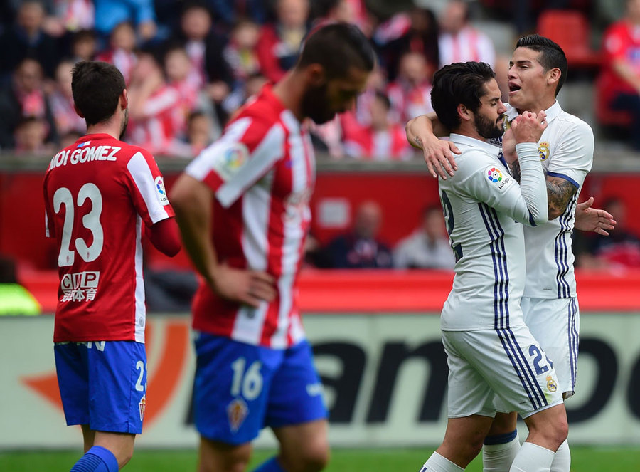Tanpa BBC, Madrid Susah Payah Tundukkan Sporting