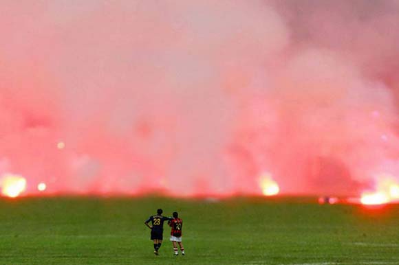Marco Materazzi dan Rui Costa