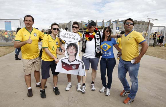 Suporter Brasil vs Jerman