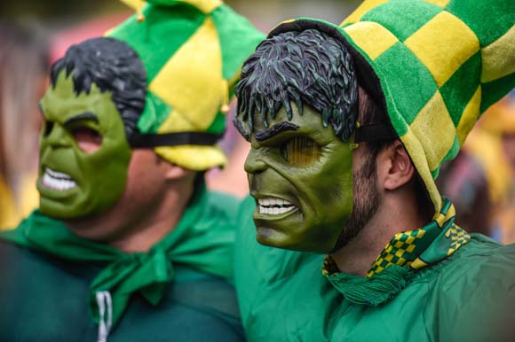 Suporter Brasil vs Jerman