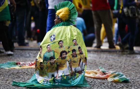 Suporter Brasil vs Jerman