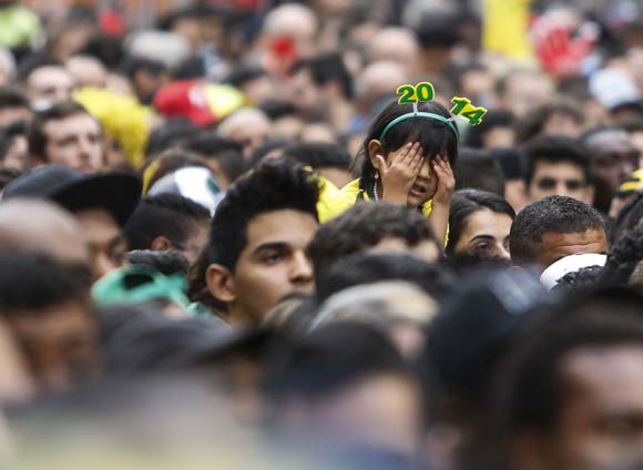 Suporter Brasil vs Jerman