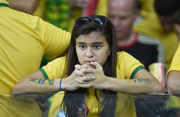 Suporter Brasil vs Jerman