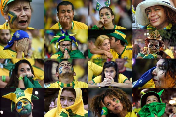 Suporter Brasil vs Jerman