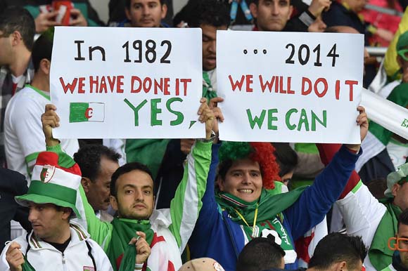 Suporter Jerman vs Aljazair
