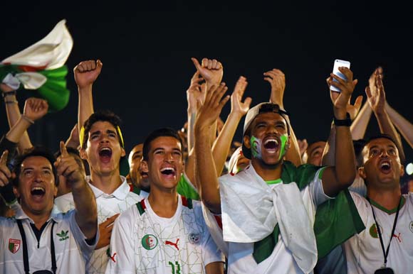 Suporter Jerman vs Aljazair