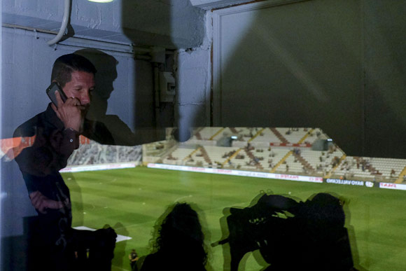 Diego Simeone di Tribun