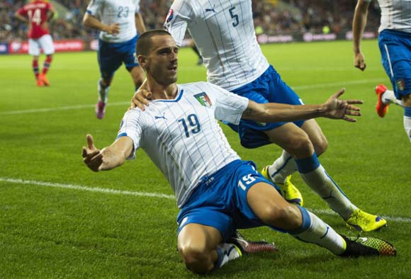 Selebrasi Gol Leonardo Bonucci