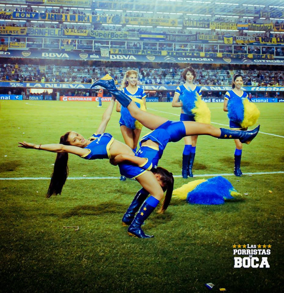 Cheerleader Seksi Boca Juniors Beraksi Lagi Cheerleader Boca