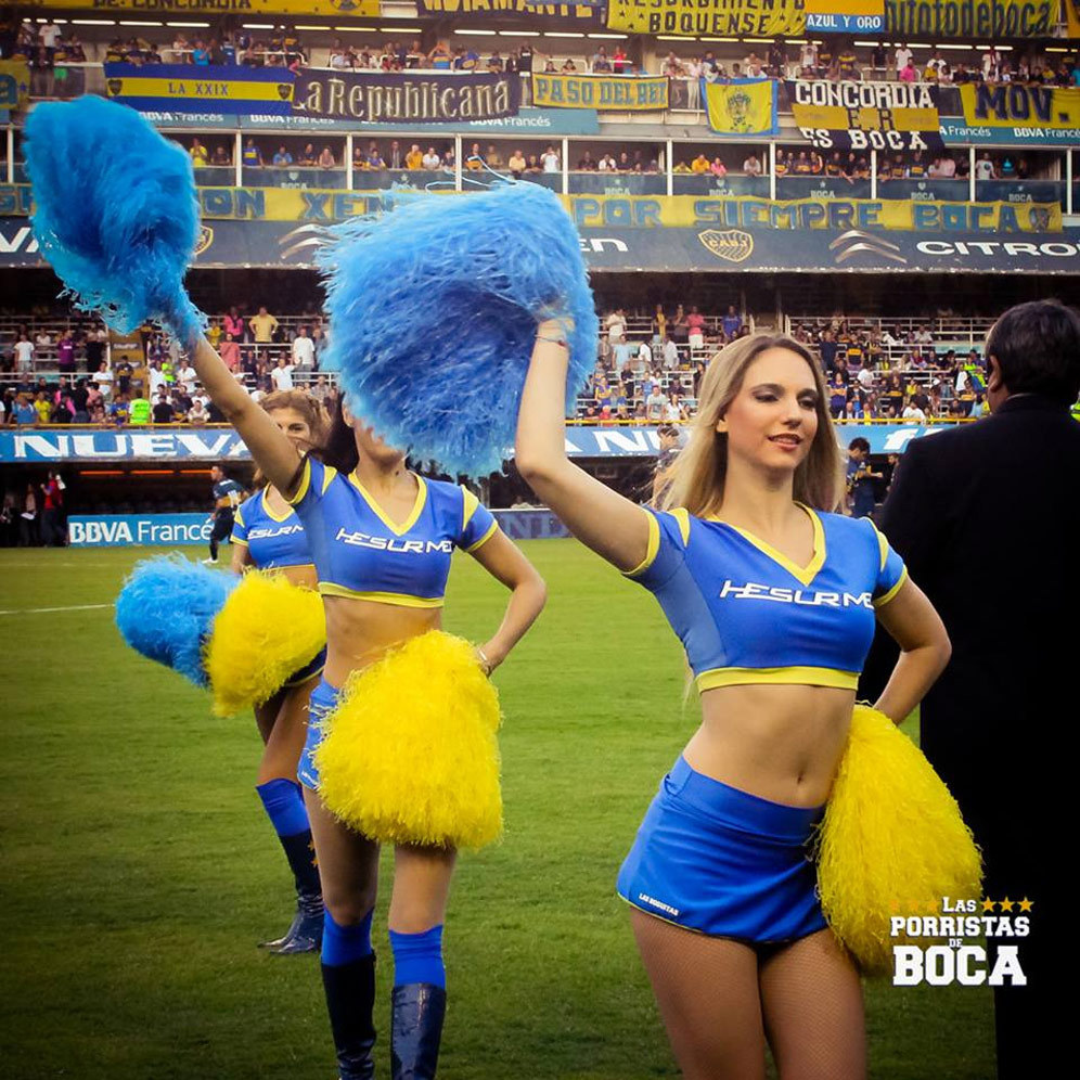 Cheerleader Seksi Boca Juniors Beraksi Lagi Cheerleader Boca