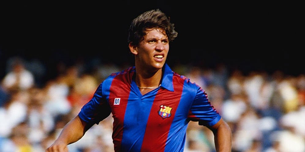 gary lineker ketika berseragam barcelona