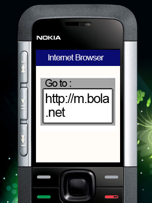 Masukkan alamat m.bola.net