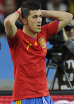 David Villa (c) AFP