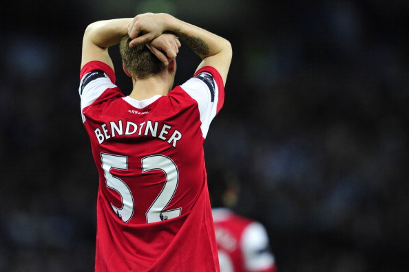 Nicklas Bendtner mencetak 47 gol dalam 171 laga bersama Arsenal © AFP