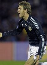 Mario Bolatti, penentu kemenangan Argentina. (c)AP