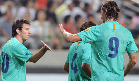 Review: 2 Gol Messi Antar Barca Menang di Korea Review: 2 Gol Messi Antar Barca Menang di Korea