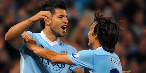 Review: Dengan Dua Gol Aguero, City Tebar Ancaman