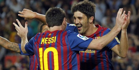 Villa: Messi Meningkatkan Permainan Saya