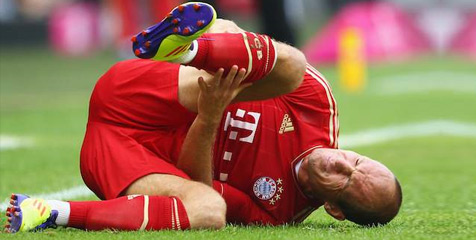 Pulih Sehari, Robben Harus Cedera Lagi