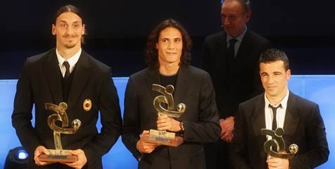 Milan Dominasi Pemenang Oscar del Calcio